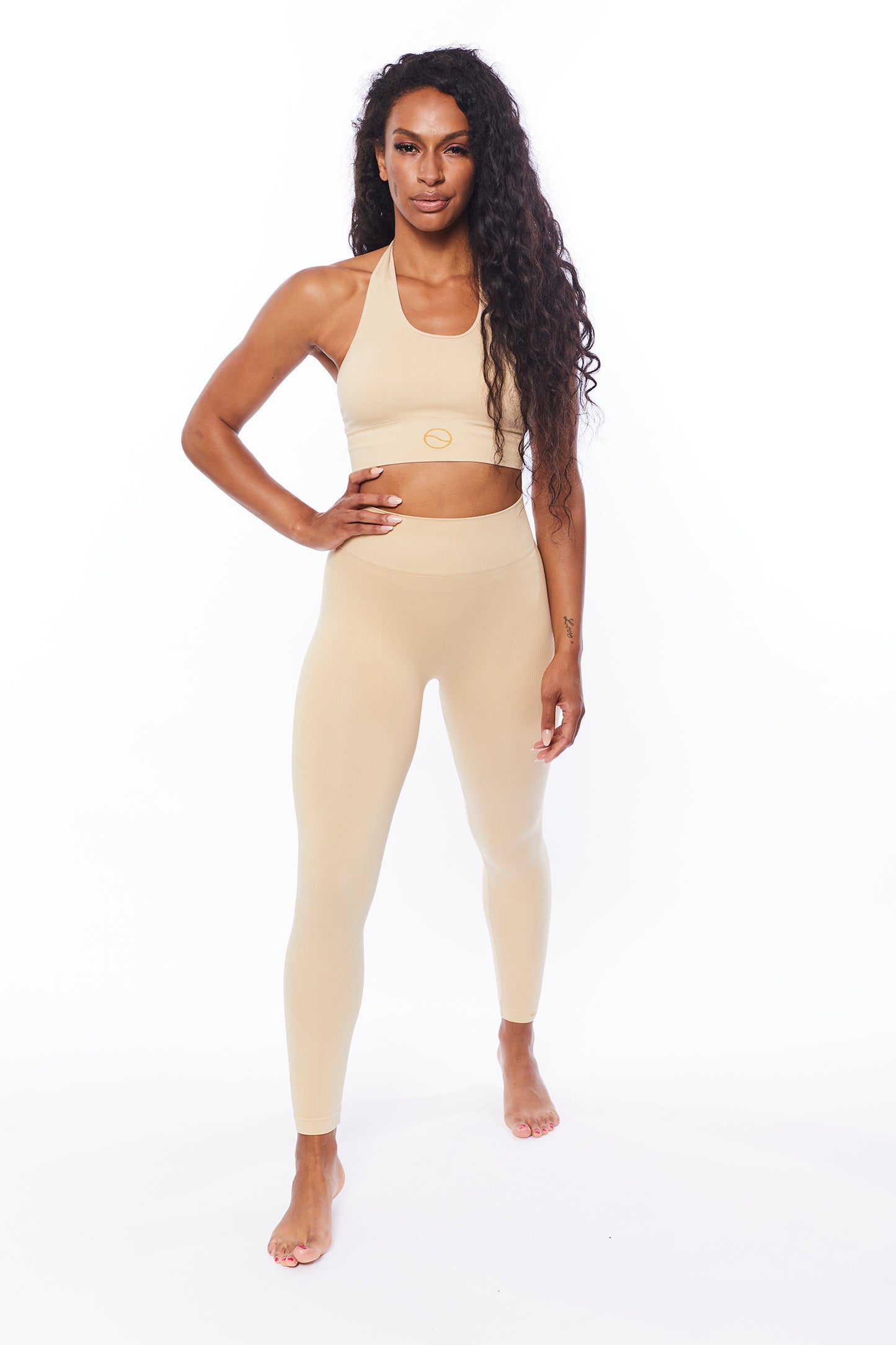 Leggings Yoga Pants Elite - Nude - Creme